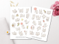 Preview: Katzen Sticker Set